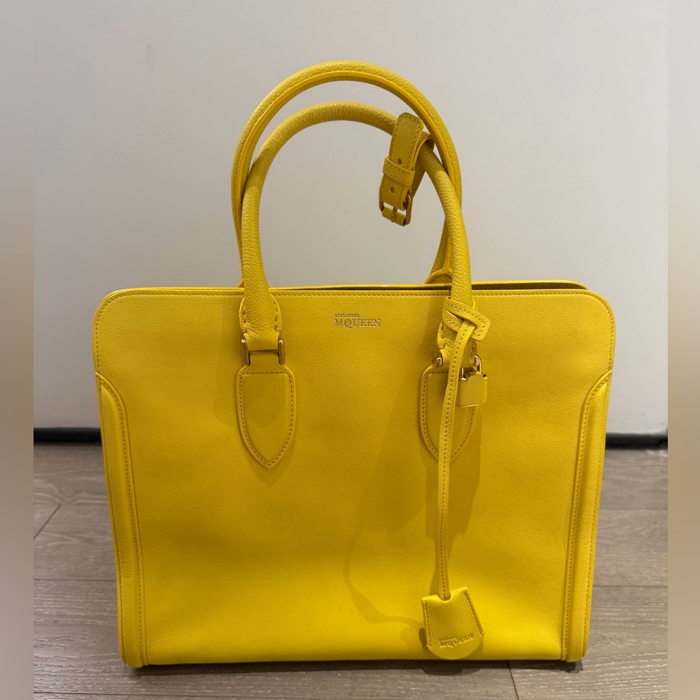 Alexander McQueen Bright Yellow Leather Tote